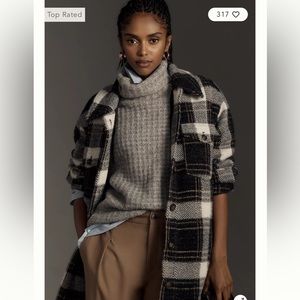 Anthropologie greylin eyelash knit schaket. Sold out size small